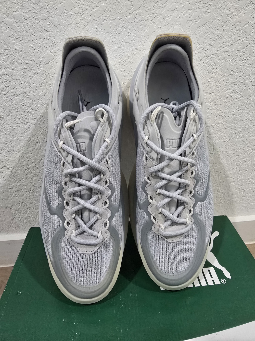 Men's Puma Variant Nitro Sci- Tech Light Gray Performance Running Shoes - Picture 4 of 9